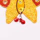 Handmade Wooden Butterfly Christmas Hanging - Yellow-Red, Orange-Blue, Pink-Purple, Green-Blue
